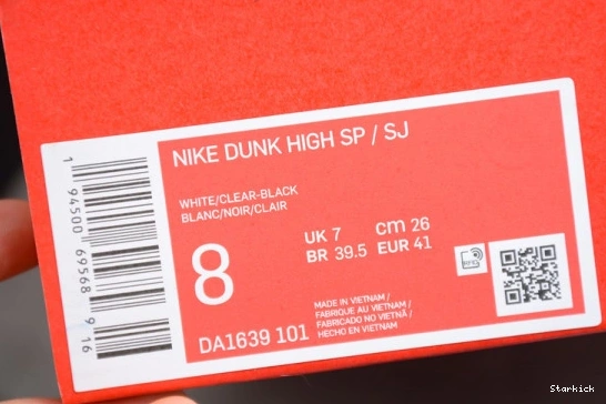Dunk Nike High Slam Black White Jam DA1639-101 1210